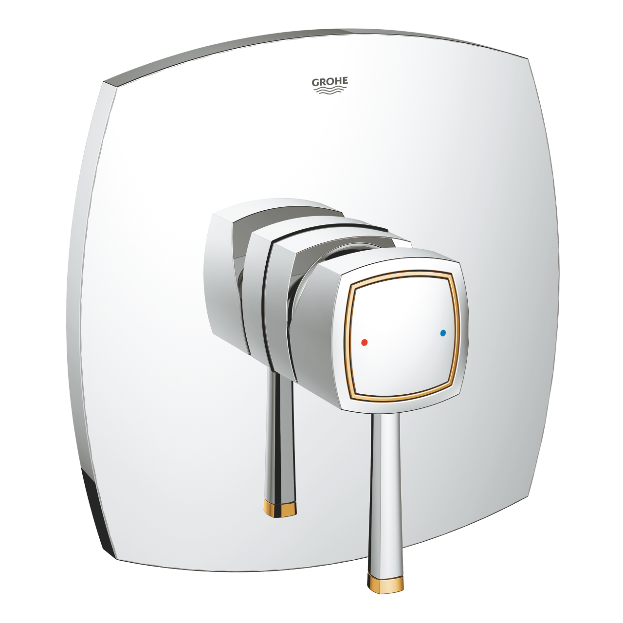 شیر توالت توکار گلد-کروم GROHE مدل Grandera کد 19932IG0