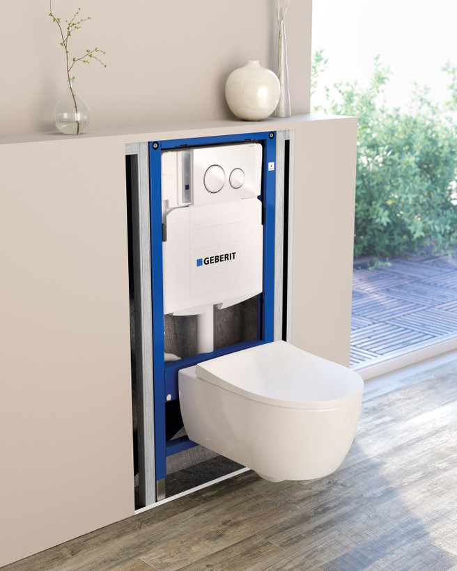 فلاش تانک توکار (وال هنگ) گبریت GEBERIT مدل Alpha Duofix 8cm کد KGE1001